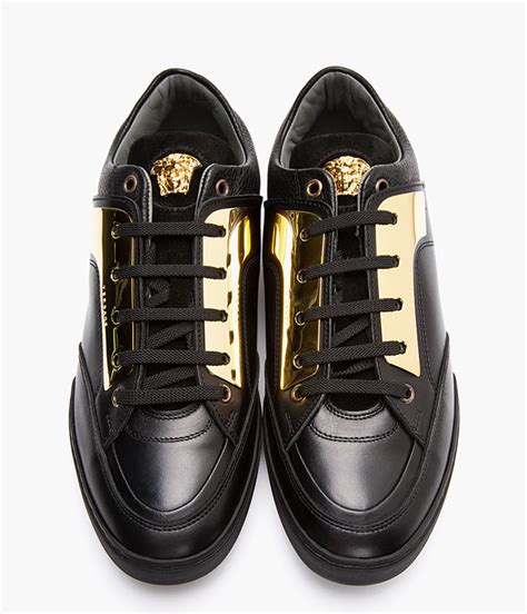 shoes versace black gold man2017|versace shoes credit card.